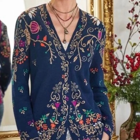 IVKO Jackets & Blazers - Ivko Sundance 40 Embroidered Jacket Women’s Scandi Cottagecore Officecore